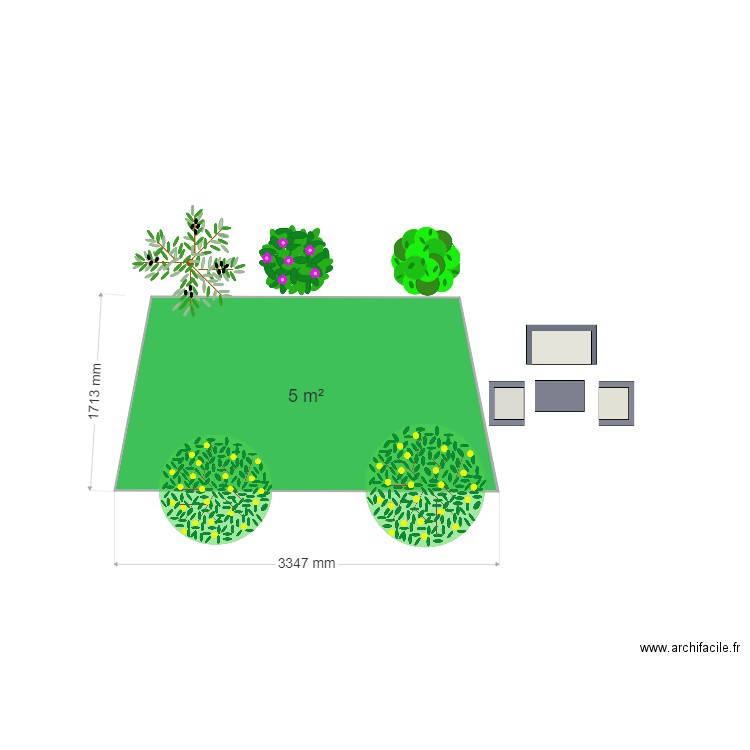 Gazon synthèthique. Plan de 0 pièce et 0 m2