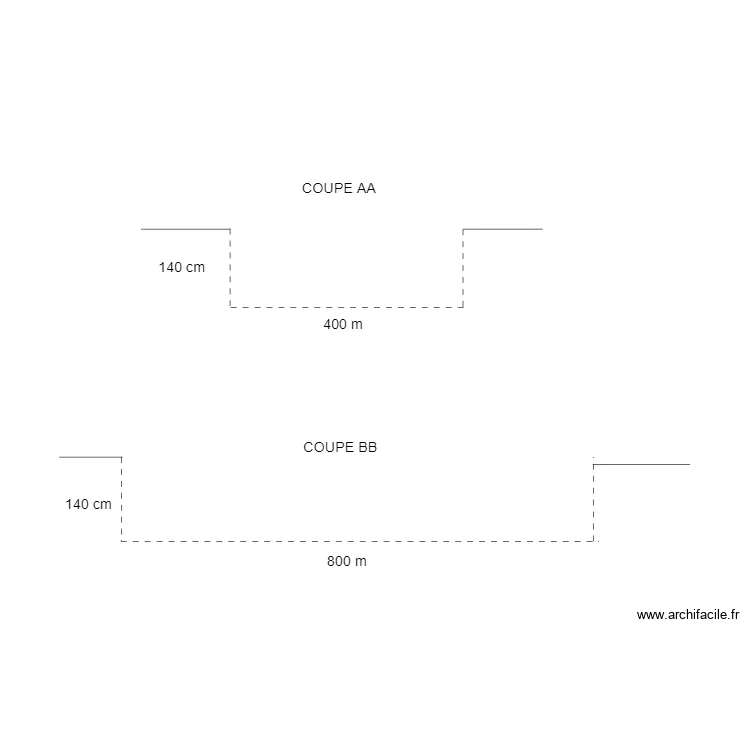 PLAN DE COUPE PISCINE. Plan de 