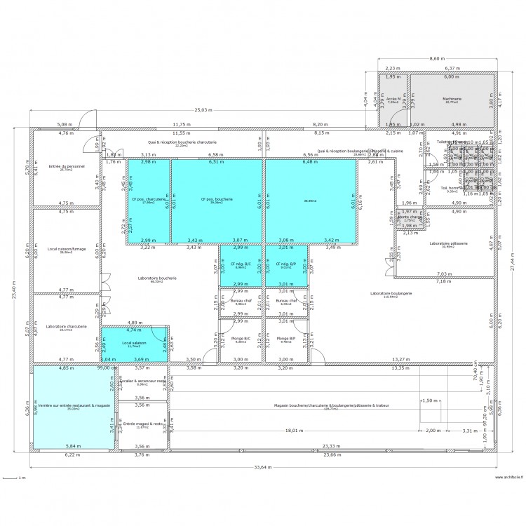 FP rdc. Plan de 0 pièce et 0 m2