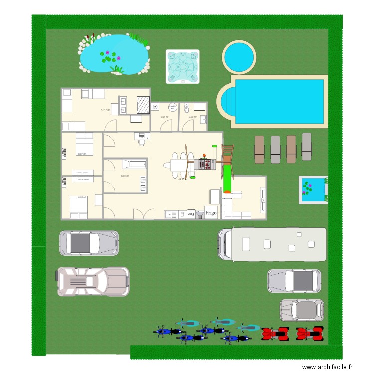 villa . Plan de 0 pièce et 0 m2