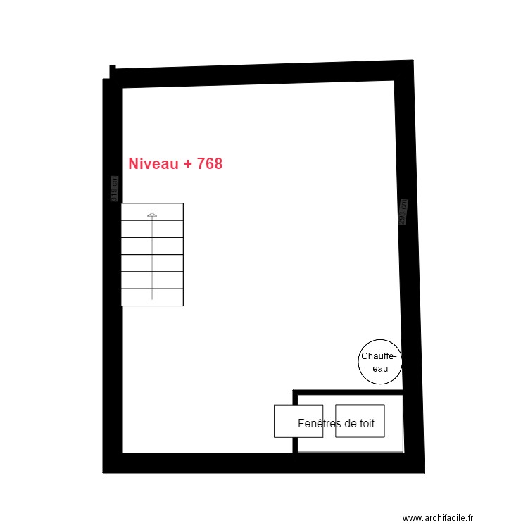 CORRADO COMBLES EDL . Plan de 1 pièce et 24 m2