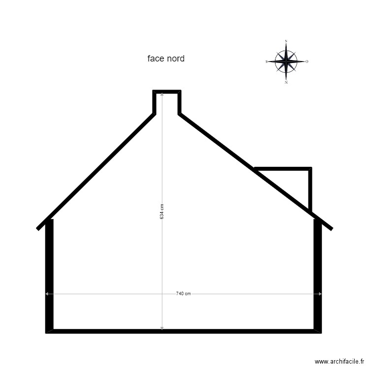 face nord drugeac. Plan de 0 pièce et 0 m2