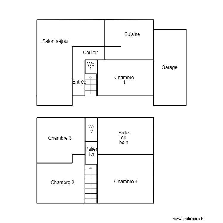 TREGUNC OLLIVIER. Plan de 3 pièces et 15 m2