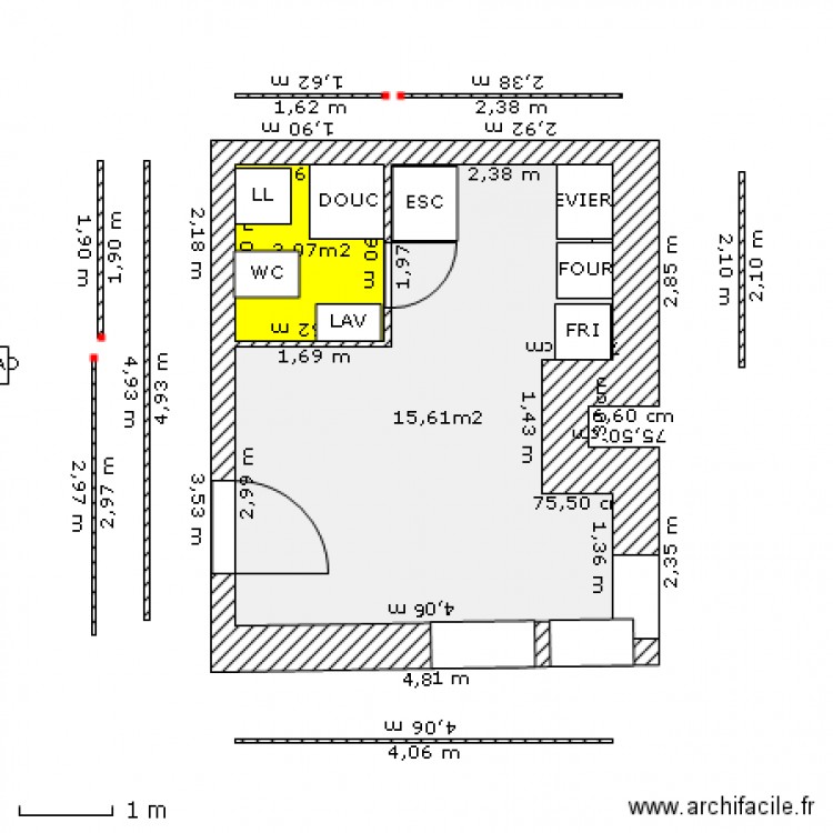 Plan. Plan de 0 pièce et 0 m2