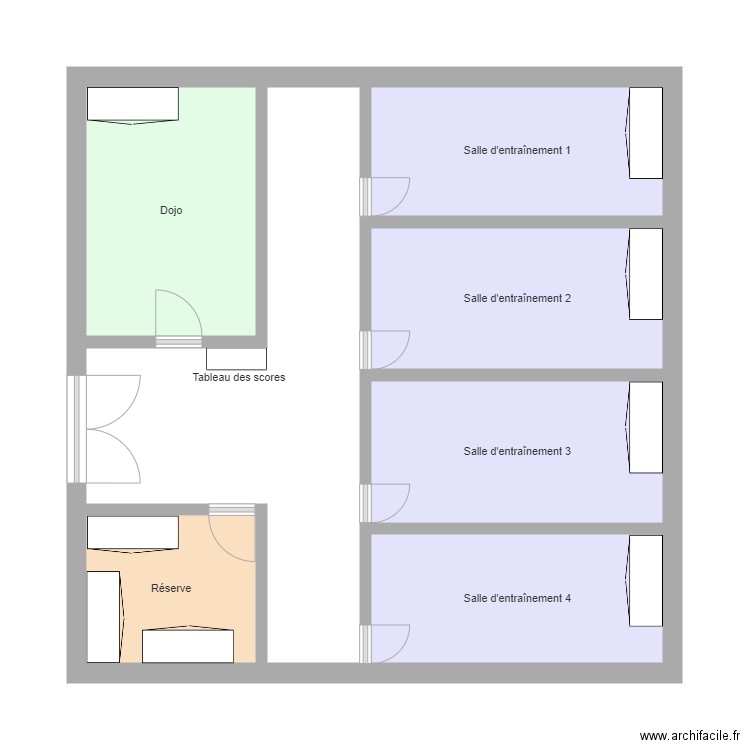 Plan Gymnase Académie. Plan de 0 pièce et 0 m2