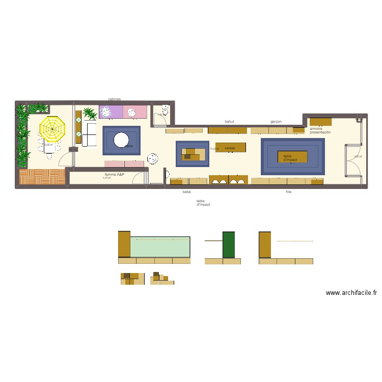 AP PAMPLONA TIENDA II. Plan de 7 pièces et 102 m2