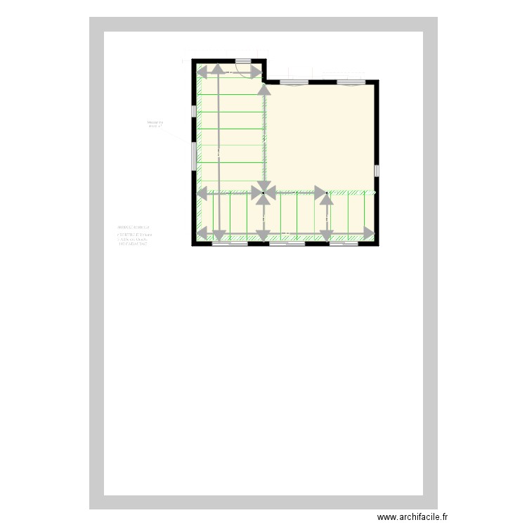 Mezza. Plan de 7 pièces et 172 m2