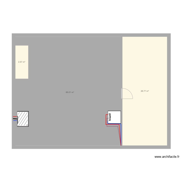 grenier. Plan de 0 pièce et 0 m2