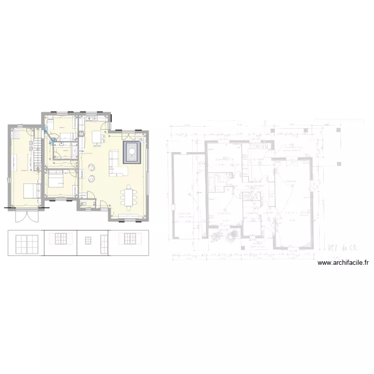 Maison Venelles V2. Plan de 