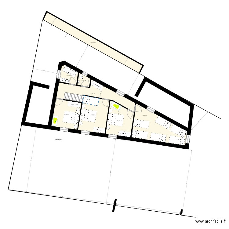 étage du 17 juin 2021 vu avec Phil. Plan de 0 pièce et 0 m2