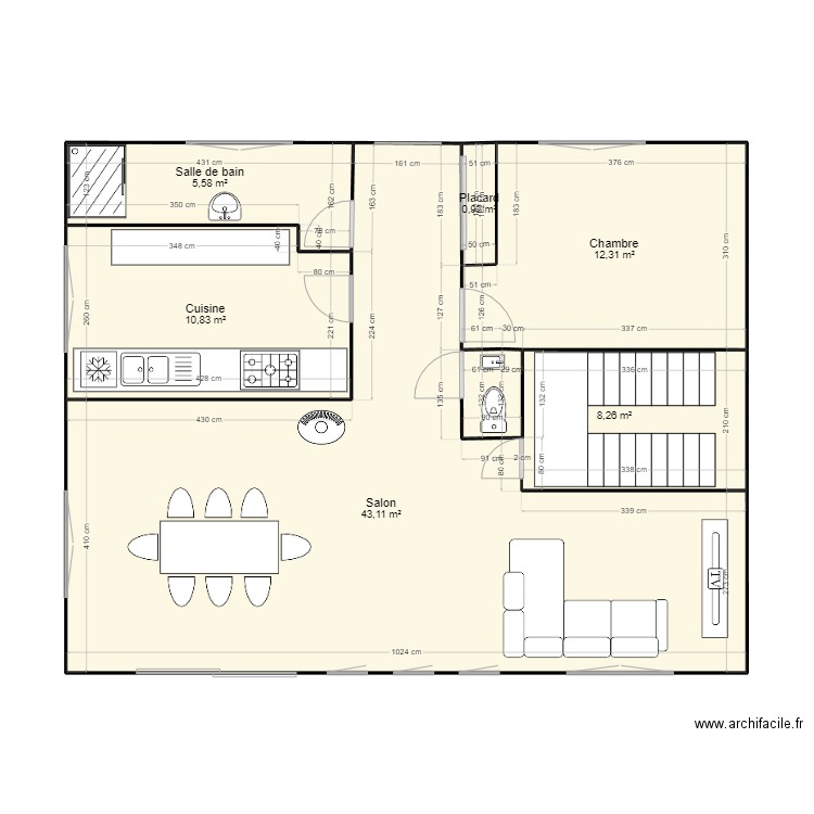 rez de chaussé . Plan de 0 pièce et 0 m2