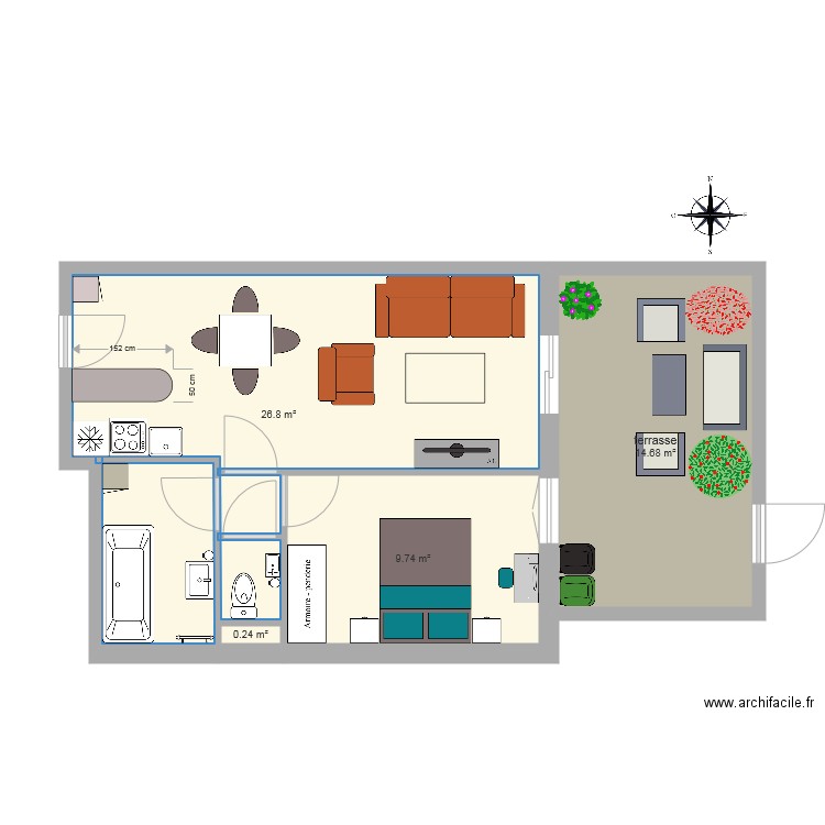 appartement E13. Plan de 0 pièce et 0 m2