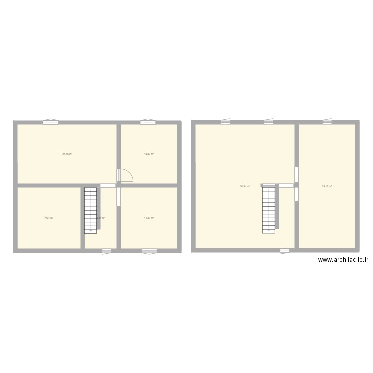 grenier et cave. Plan de 0 pièce et 0 m2