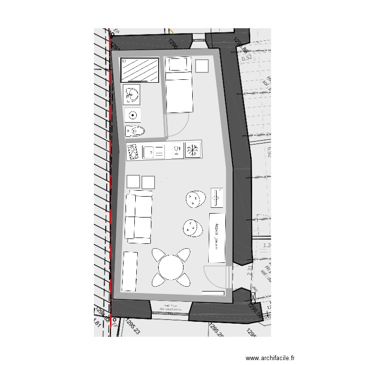 Studio - Scénario 7. Plan de 0 pièce et 0 m2