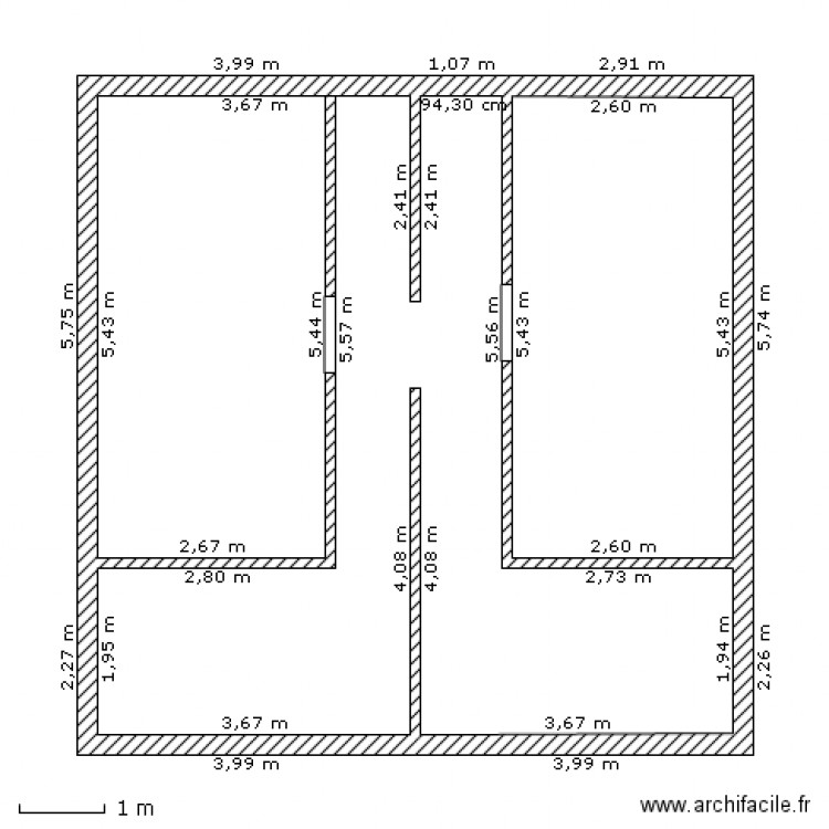 cave traversiere. Plan de 0 pièce et 0 m2