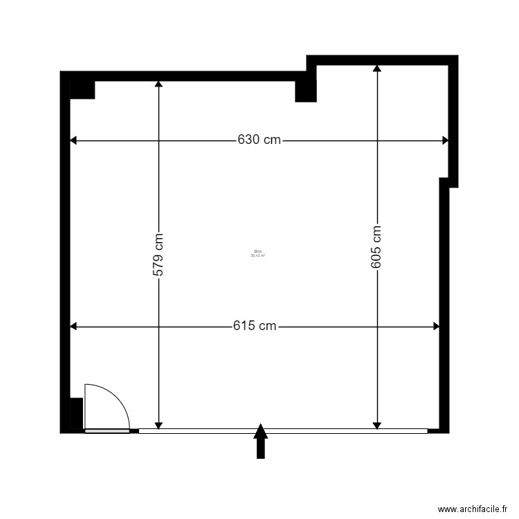 ED PRAT DE LA FARGA BLOC 1 BOX. Plan de 1 pièce et 36 m2