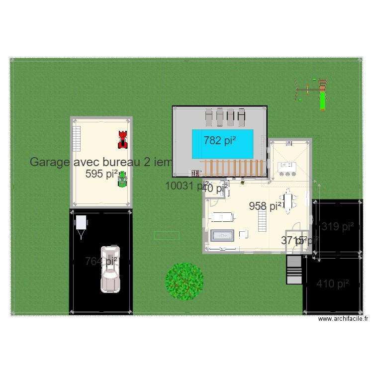 plan de maison rez de chausser. Plan de 0 pièce et 0 m2