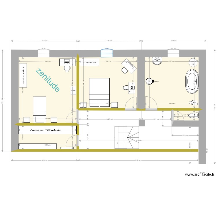 atre85etage2. Plan de 0 pièce et 0 m2