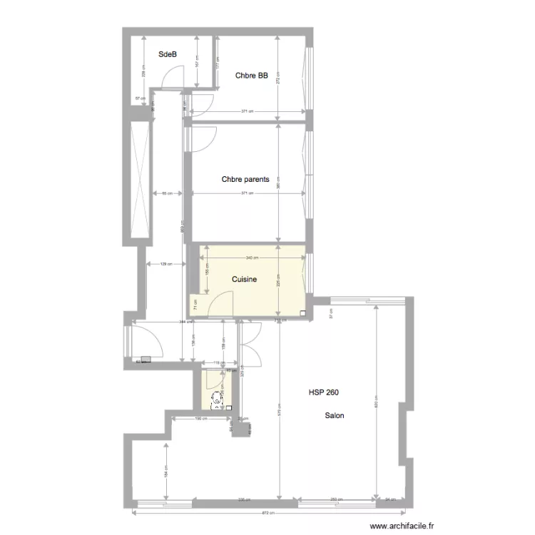 Selle 2 mai EXISTANT. Plan de Selle 2 mai EXISTANT. Plan de