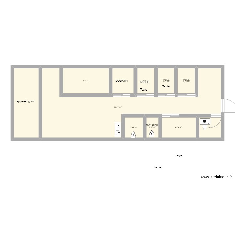 plan cab 1er etage bourg. Plan de 0 pièce et 0 m2