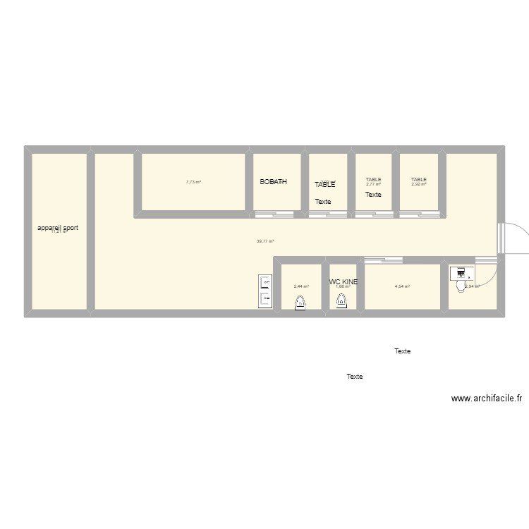 plan cab 1er etage bourg. Plan de 11 pièces et 83 m2