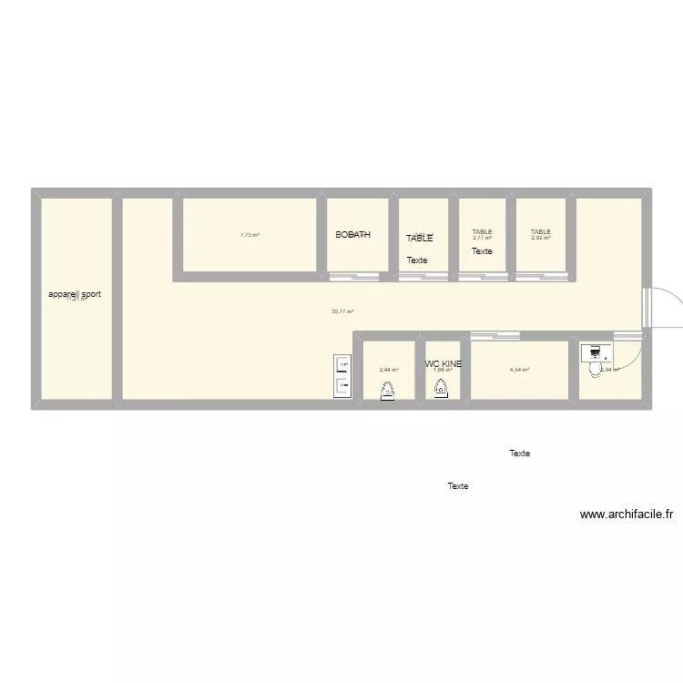 plan cab 1er etage bourg. Plan de 