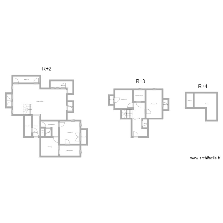 350601363. Plan de 23 pièces et 161 m2