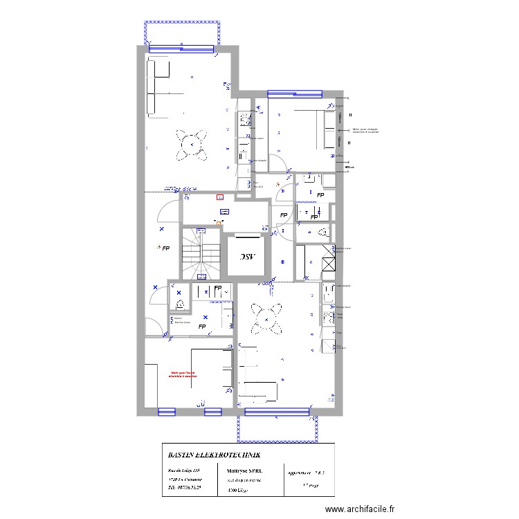 Maitryse 1 étage exécution. Plan de 0 pièce et 0 m2