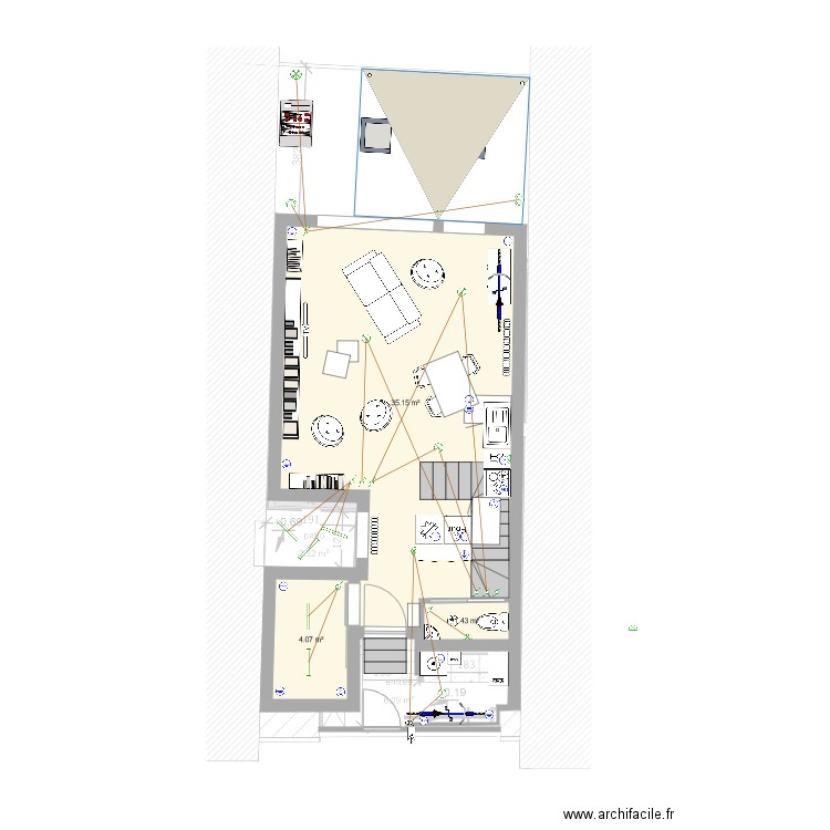 141219 projet suite esquisse 2 bis. Plan de 0 pièce et 0 m2