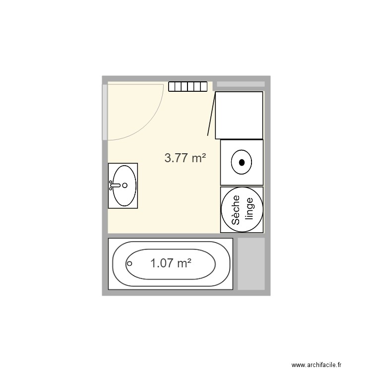 SDB. Plan de 0 pièce et 0 m2