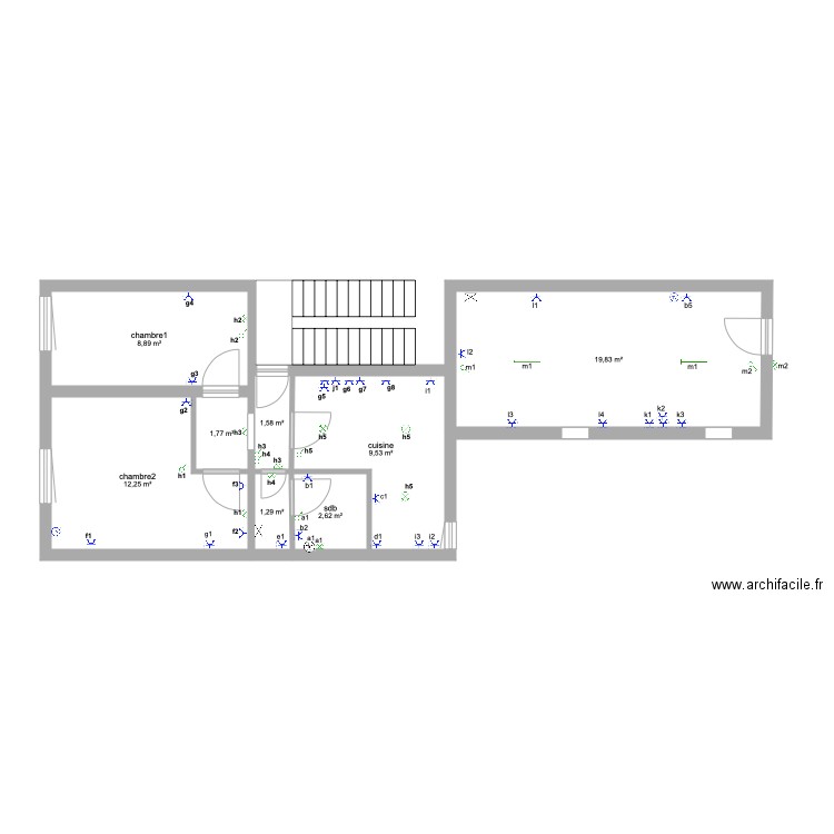 hennuyère 1er. Plan de 0 pièce et 0 m2