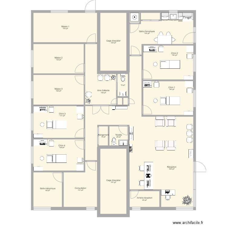 Clinique Maison Myre porte côté 4. Plan de 0 pièce et 0 m2