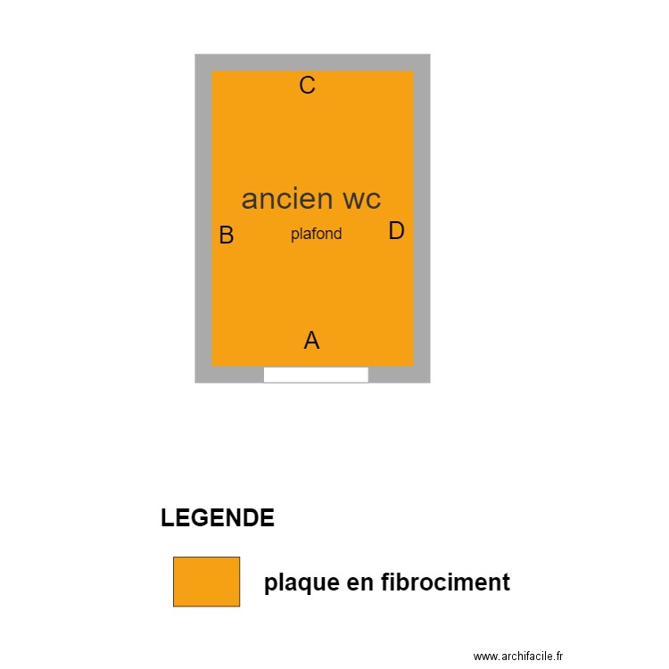 wc exterieur. Plan de 0 pièce et 0 m2