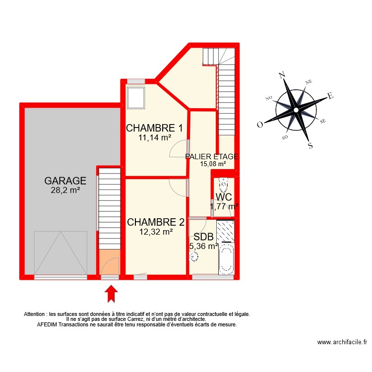 BI 11484 ETAGE . Plan de 0 pièce et 0 m2