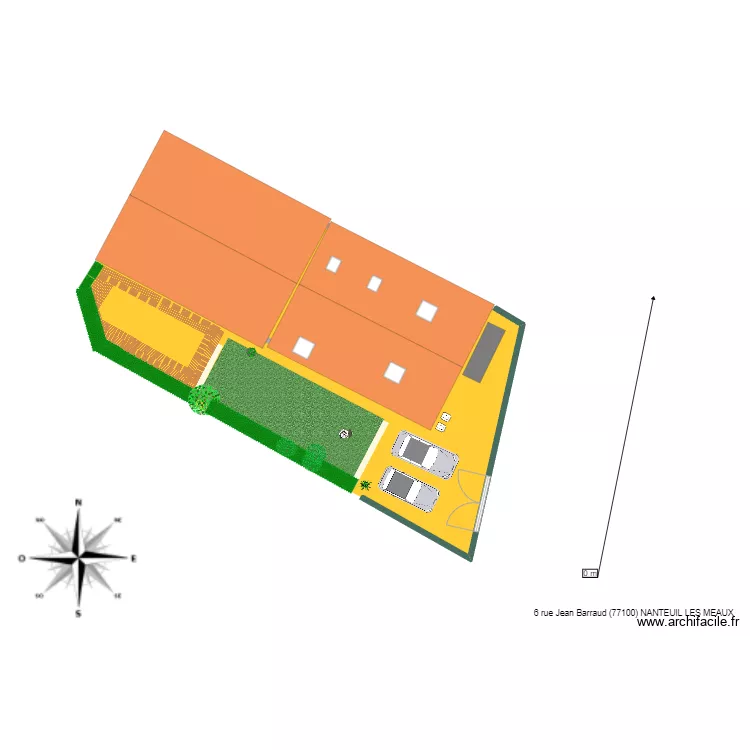 plan toiture haut avant v&eacute;lux. Plan de 
