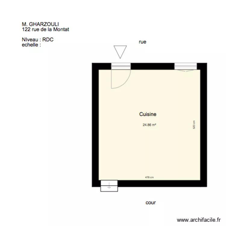 GHARZOULI. Plan de 