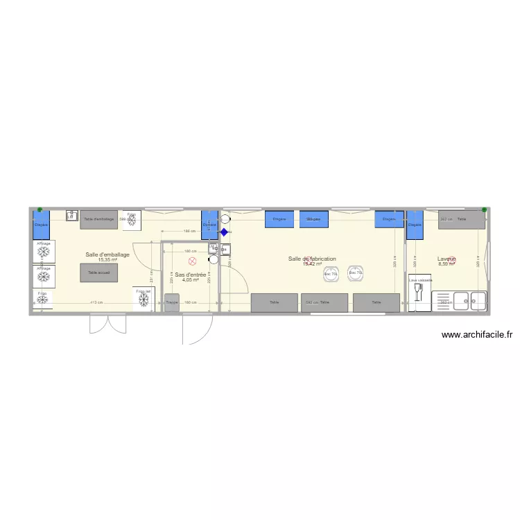 Chaullier V1. Plan de 