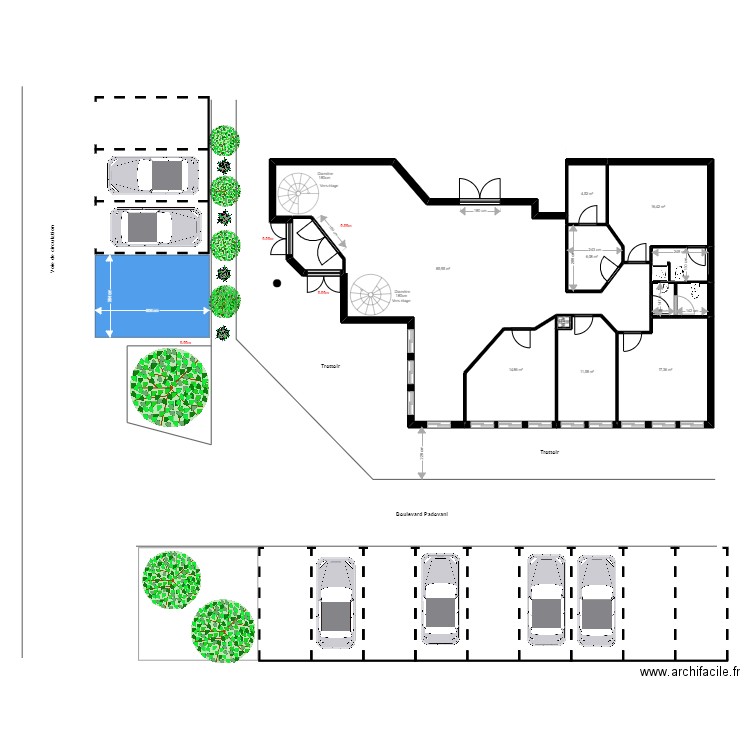 Greta Padovani situation. Plan de 0 pièce et 0 m2