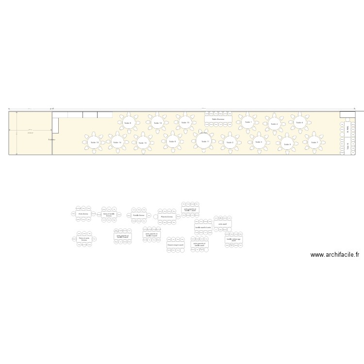 plan de tables def bis. Plan de 0 pièce et 0 m2