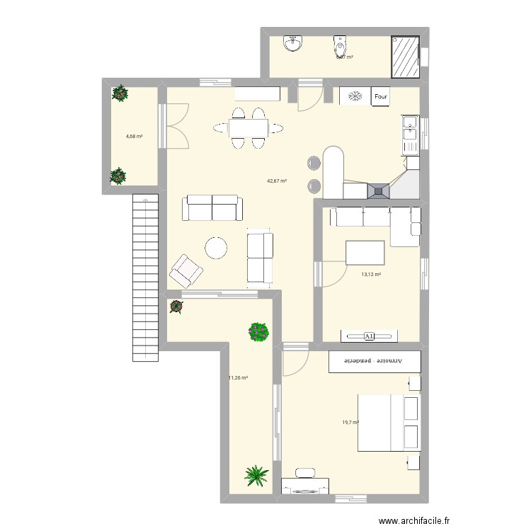 bek. Plan de 0 pièce et 0 m2