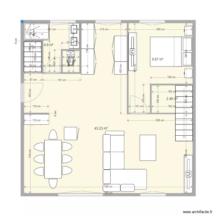 maison beynes SIMULATION 2. Plan de 