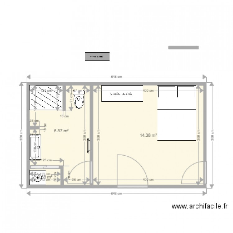 chambre manou2. Plan de 0 pièce et 0 m2