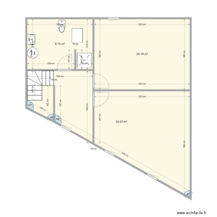 2ème étage essai1. Plan de 0 pièce et 0 m2