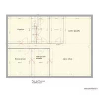 AVANT plan rdc maison Thomery