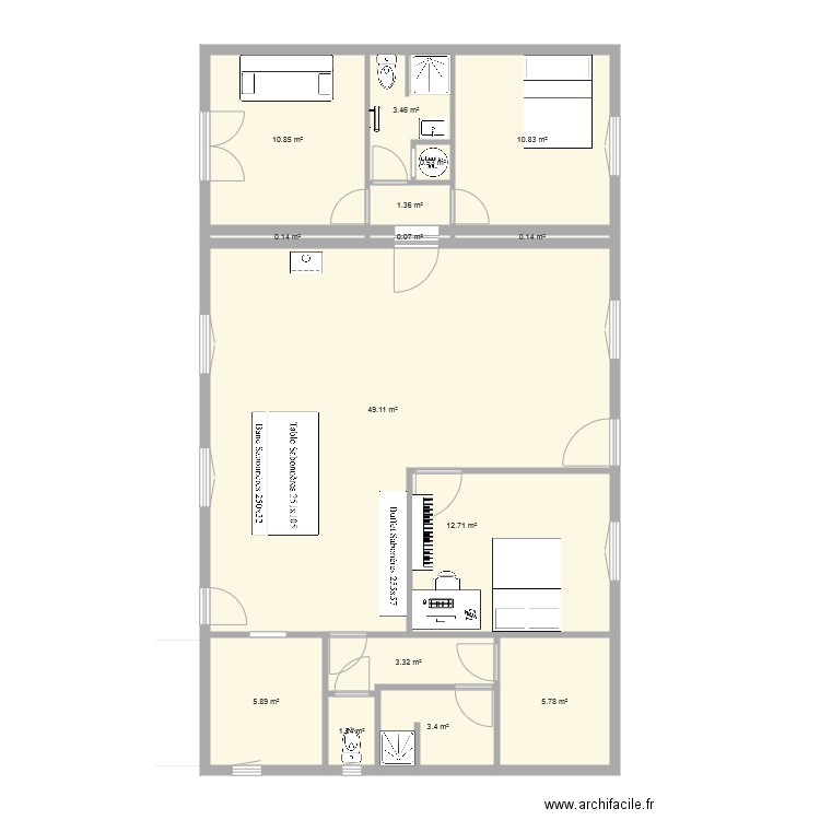 Maubuisson Extension 3. Plan de 0 pièce et 0 m2