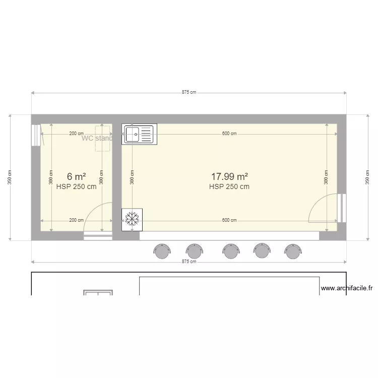 pool house. Plan de pool house. Plan de