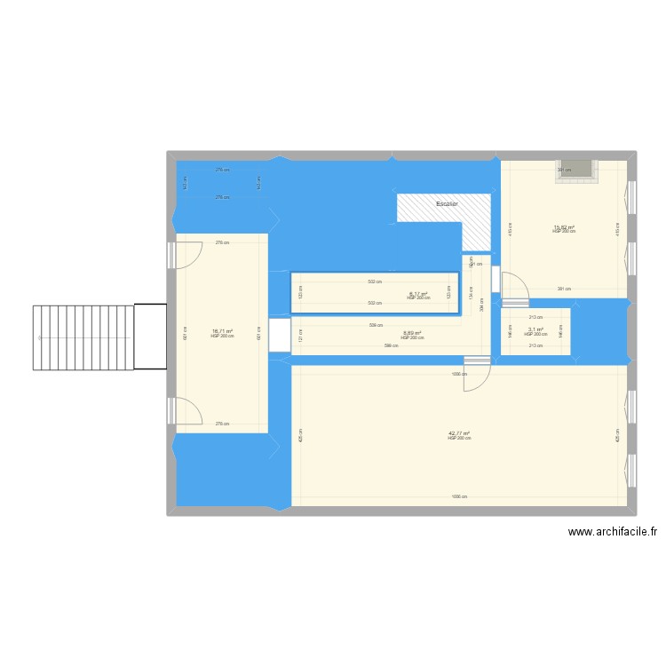 CONDORCET RDJ EDL. Plan de 13 pièces et 121 m2