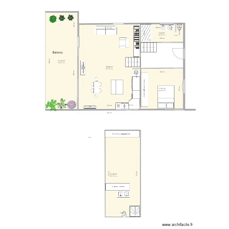 loft a. Plan de 0 pièce et 0 m2