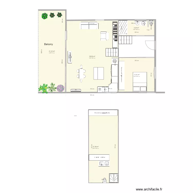 loft a. Plan de 