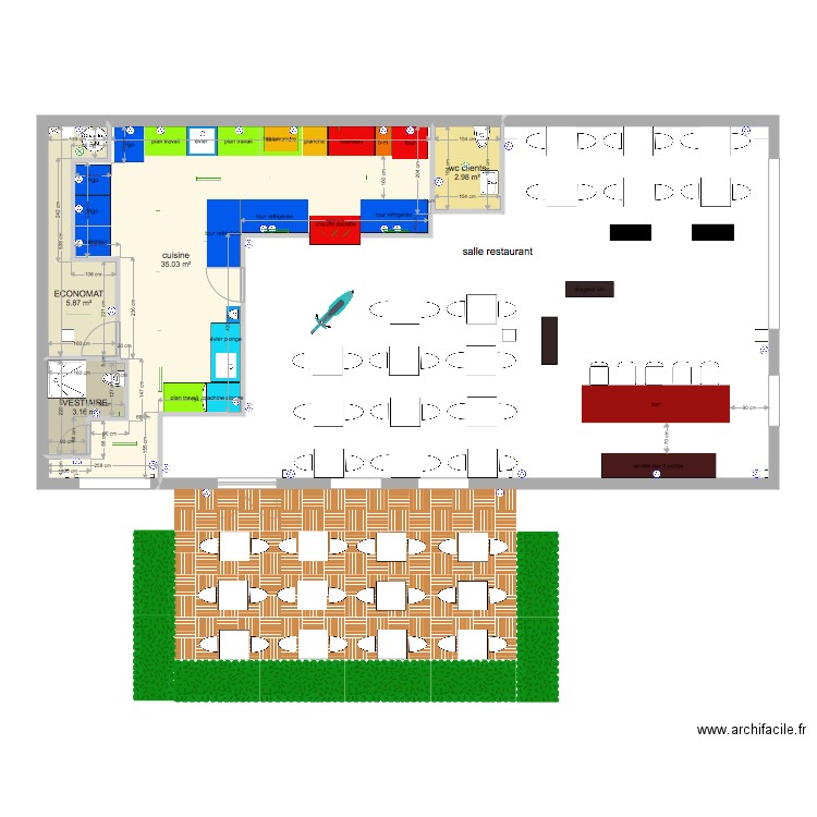 local allondon 8. Plan de 0 pièce et 0 m2